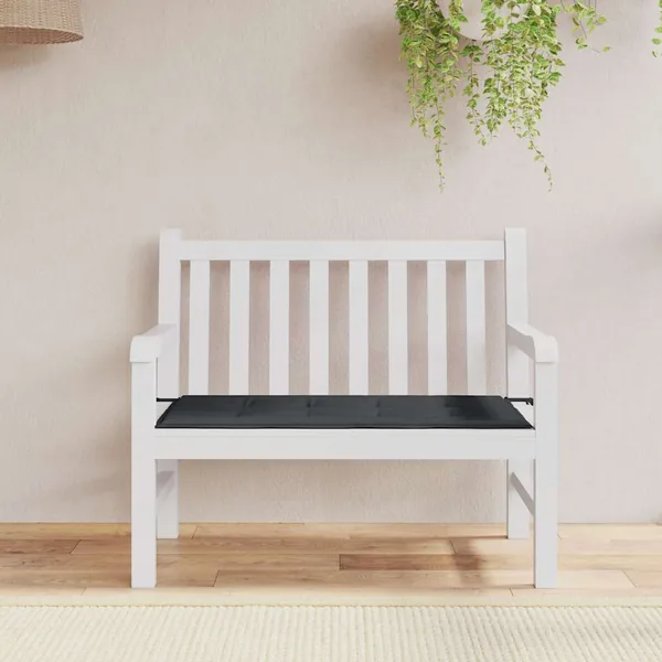 Coussin de banc de jardin noir 100x50x3 cm tissu oxford
