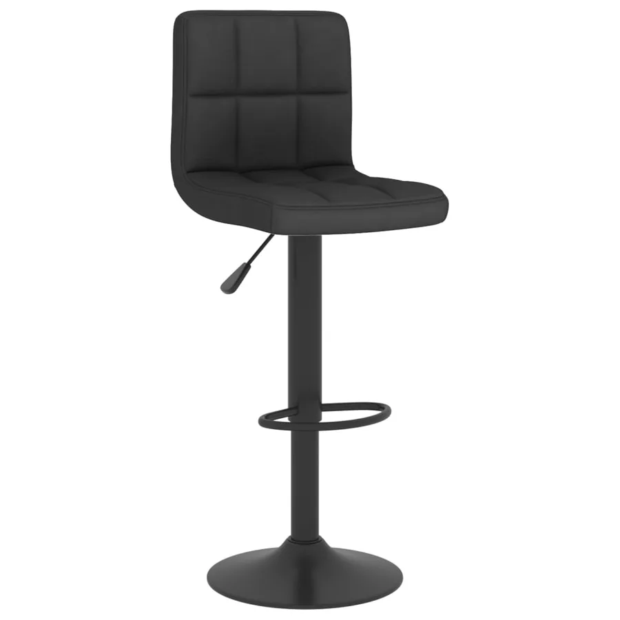 Tabouret de bar Noir Tissu - 2