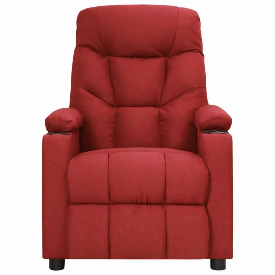 Fauteuil inclinable Rouge bordeaux Tissu - 2