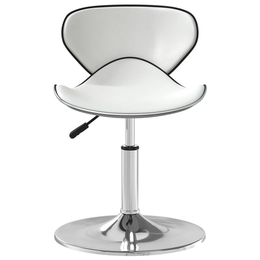 Tabouret de bar Blanc Similicuir - 3