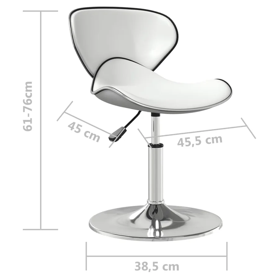 Tabouret de bar Blanc Similicuir - 9