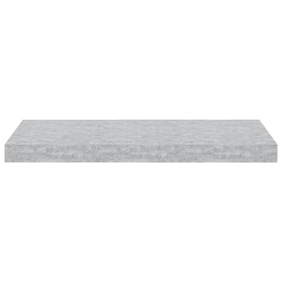 Étagères murales flottantes 2 pcs gris béton 60x23,5x3,8 cm MDF - 7