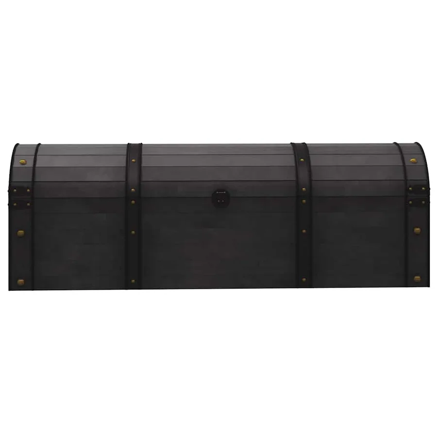 Coffre de rangement Bois massif style vintage 120x30x40 cm - 3