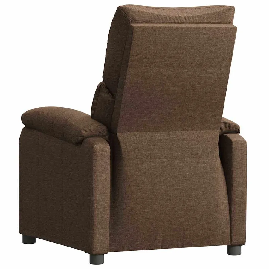 Fauteuil inclinable Marron Tissu - 5