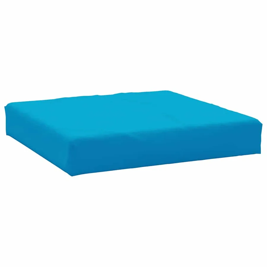 Coussin de palette bleu clair 60x60x9,5 cm tissu oxford - 2