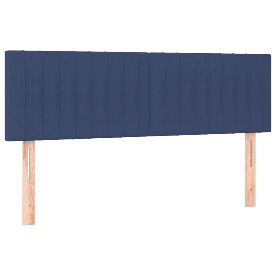 Tête de lit à LED Bleu 144x5x78/88 cm Tissu - 4