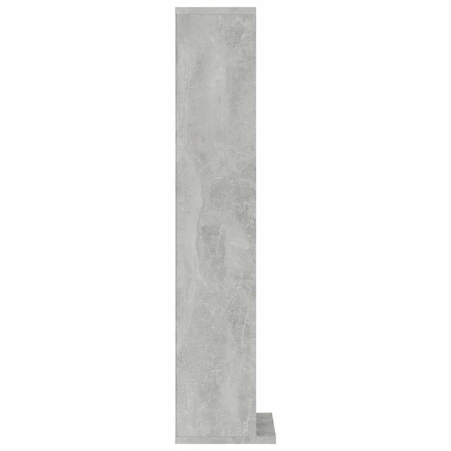 Armoire à CD Gris béton 21x20x88 cm Bois d'ingénierie - 5