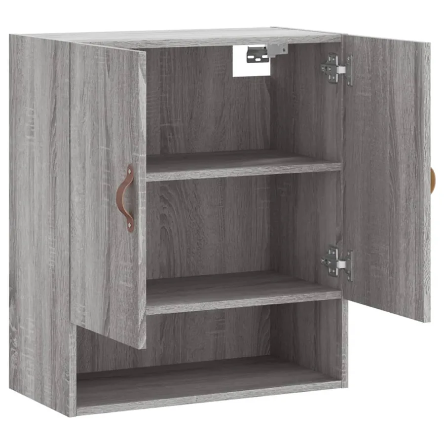Armoire murale sonoma gris 60x31x70 cm bois d'ingénierie - 6