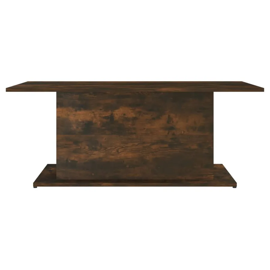Table basse Chêne fumé 102x55,5x40 cm Bois d'ingénierie - 3