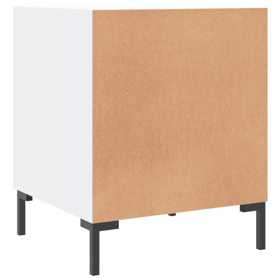 Tables de chevet 2 pcs blanc 40x40x50 cm bois d’ingénierie - 8