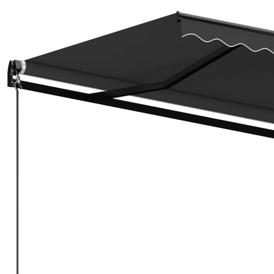 Auvent manuel rétractable 450x350 cm Anthracite - 5