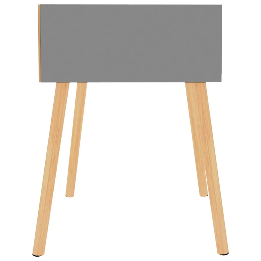 Tables de chevet 2 pcs Gris 40x40x56 cm Bois d'ingénierie - 4