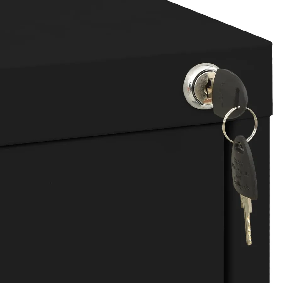 Classeur Noir 46x62x102,5 cm Acier - 6