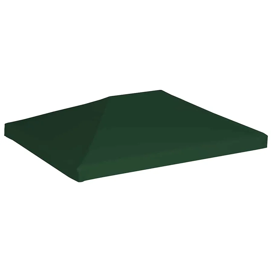 Toile supérieure de belvédère 310 g / m² 4 x 3 m Vert - 2