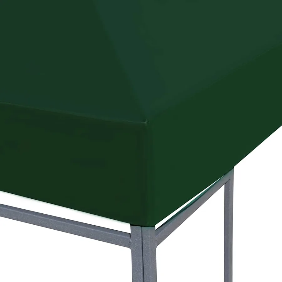 Toile supérieure de belvédère 310 g / m² 4 x 3 m Vert - 3