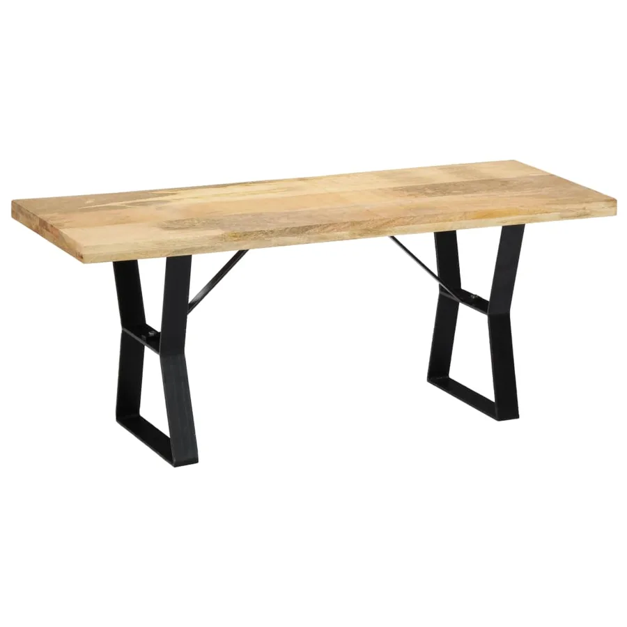 Banc 110 cm Bois de manguier massif - 3