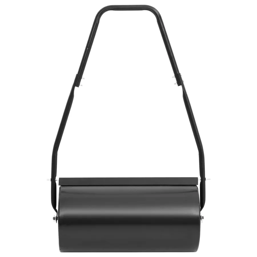 Rouleau à gazon de jardin avec poignée noir 42 L fer et acier - 2