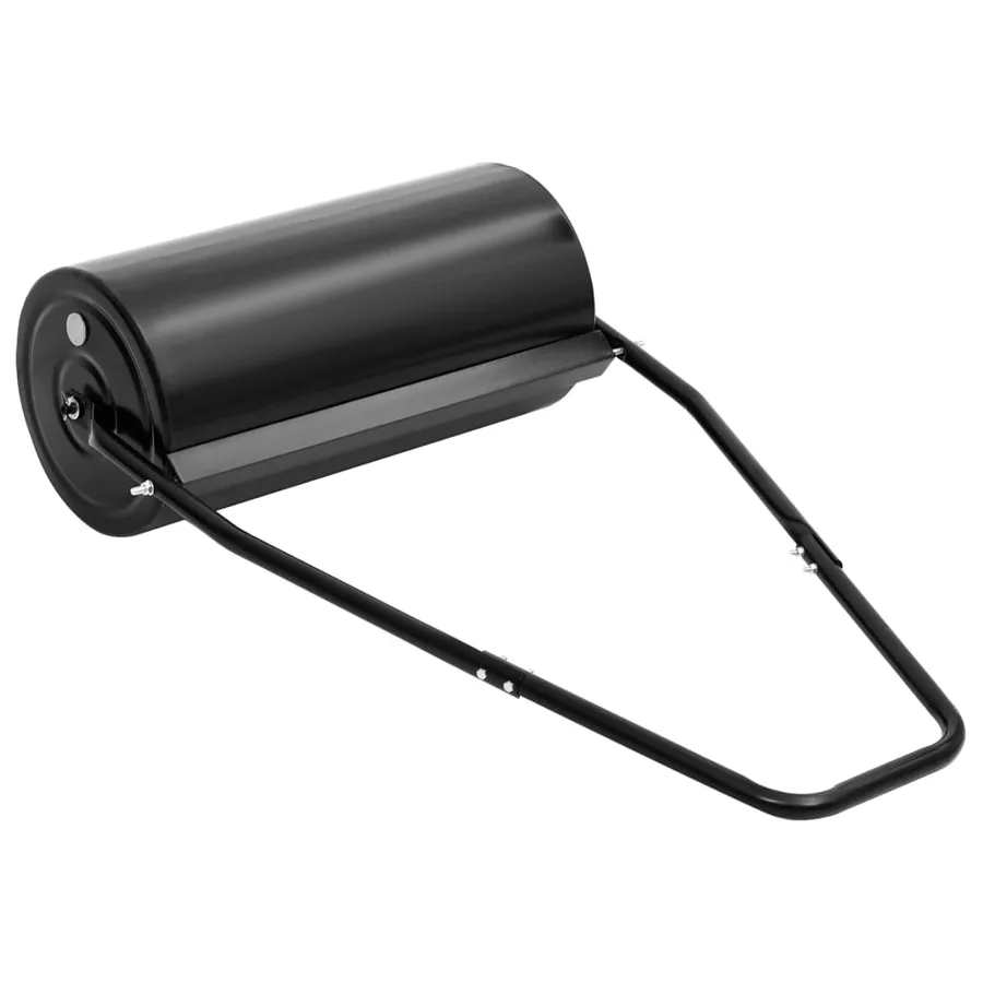 Rouleau à gazon de jardin avec poignée noir 42 L fer et acier - 3