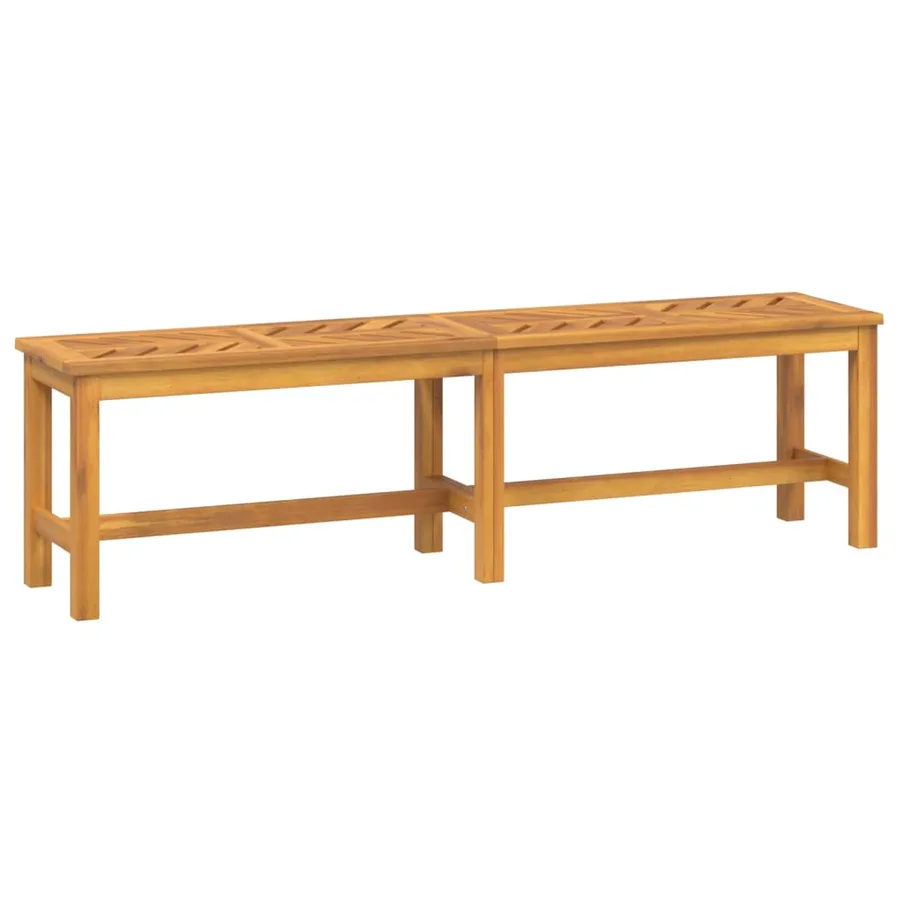 Banc de jardin 150 cm bois massif d'acacia - 2