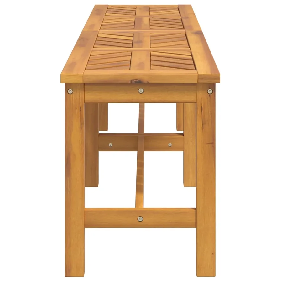 Banc de jardin 150 cm bois massif d'acacia - 4