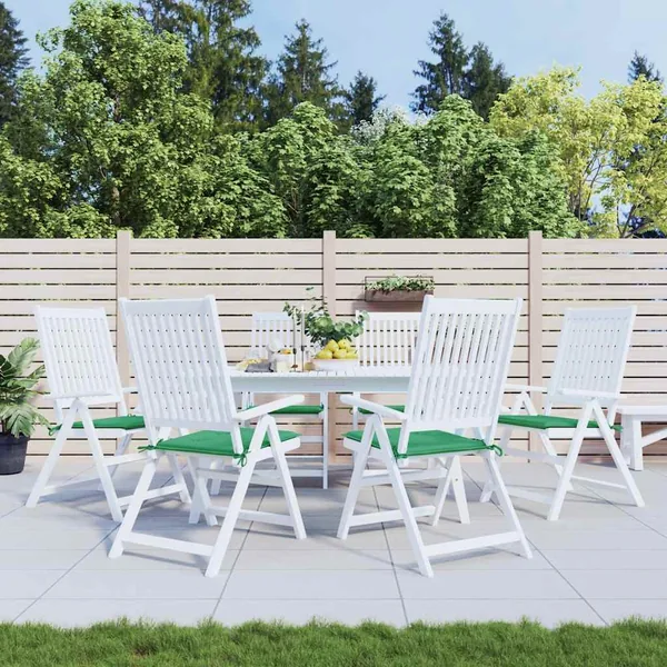 Coussins de chaise jardin lot de 6 vert 40x40x4 cm tissu oxford