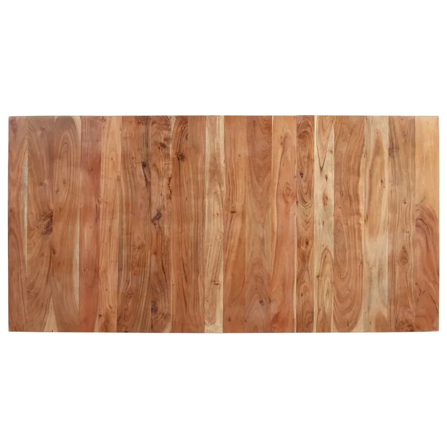Table de salle à manger 160x80x76 cm Bois d'acacia solide - 6