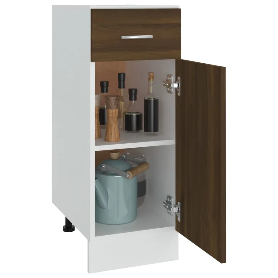 Armoire à tiroirs "Lyon" Chêne brun 30 x 46 x 81,5 cm Bois d'ingénierie - 4