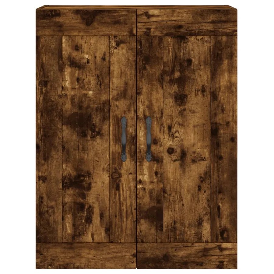 Buffet haut Chêne fumé 69,5x34x180 cm Bois d'ingénierie - 6