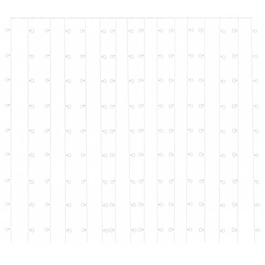 Rideaux lumineux à LED 3x3 m 300 LED Blanc froid 8 fonctions - 3