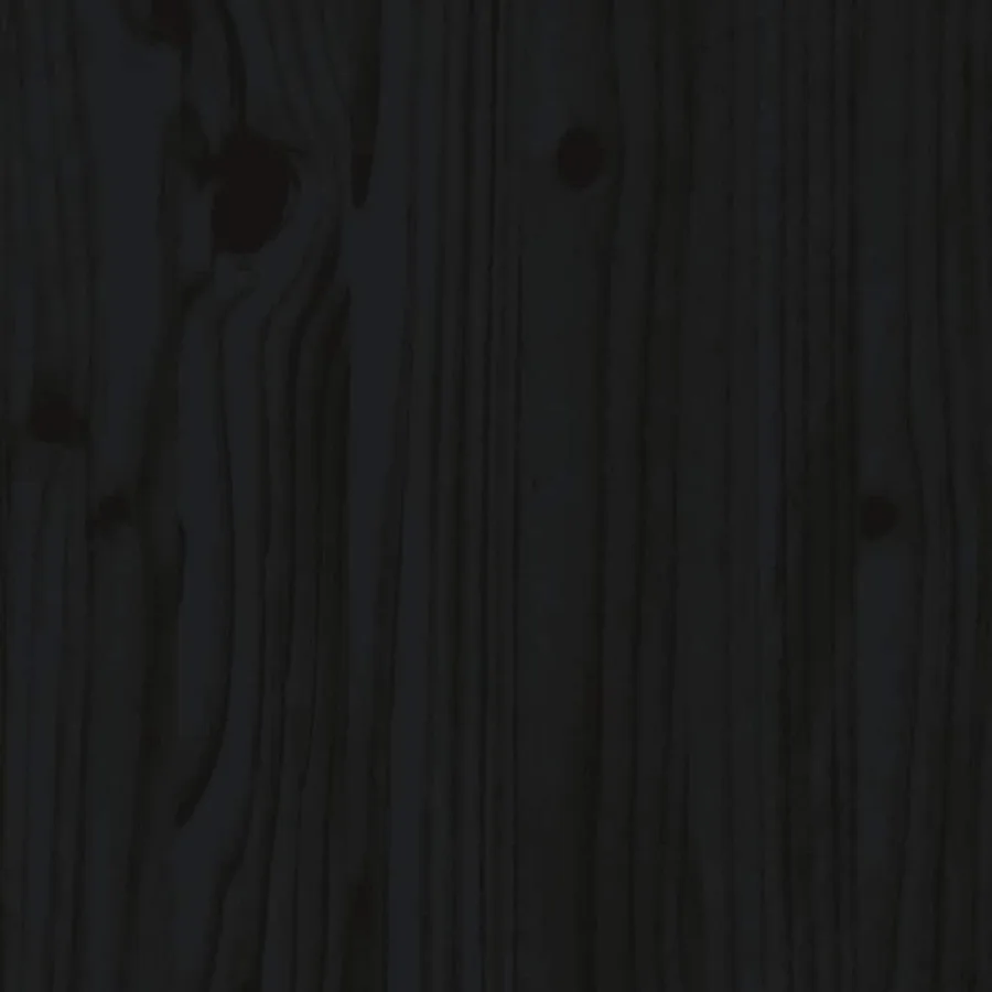 Coiffeuse Noir 95x50x134 cm Bois de pin massif - 9
