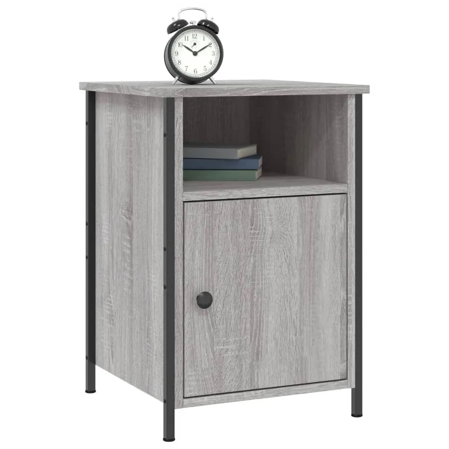 Tables de chevet 2 pcs sonoma gris 40x42x60cm bois d'ingénierie - 3