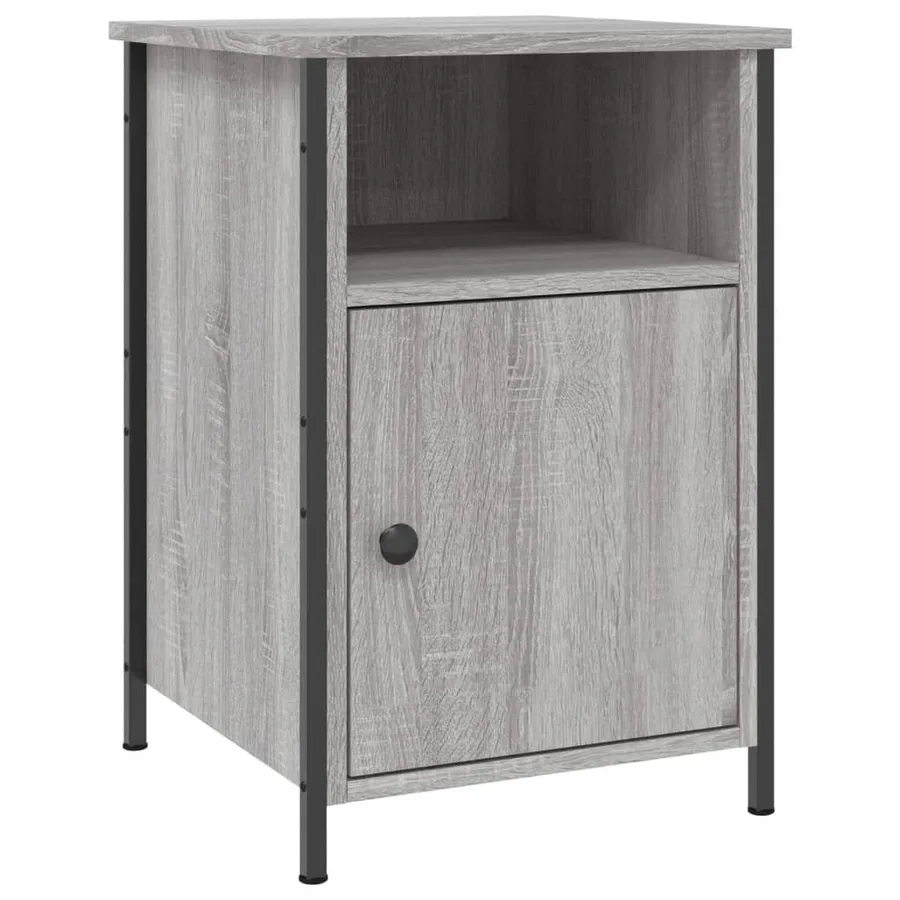 Tables de chevet 2 pcs sonoma gris 40x42x60cm bois d'ingénierie - 5