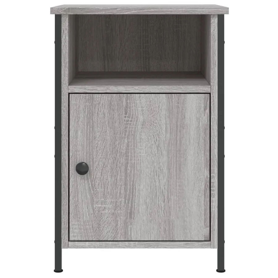 Tables de chevet 2 pcs sonoma gris 40x42x60cm bois d'ingénierie - 6