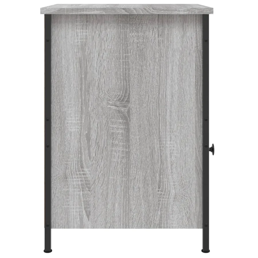 Tables de chevet 2 pcs sonoma gris 40x42x60cm bois d'ingénierie - 8