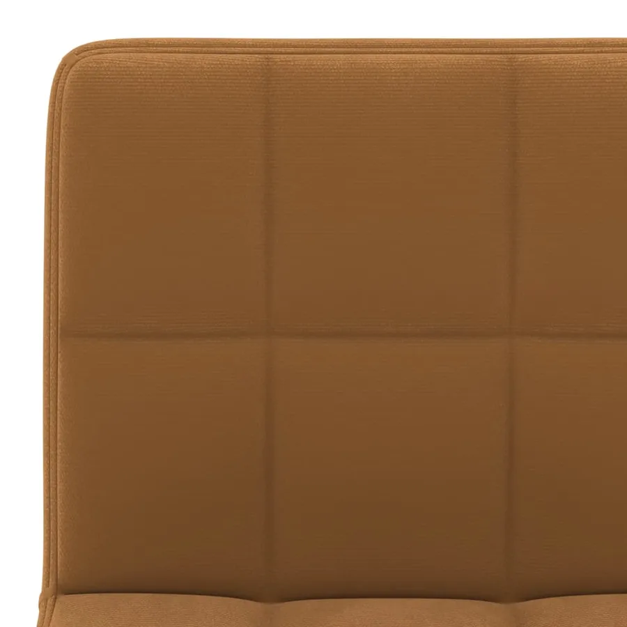Tabourets de bar lot de 2 marron velours - 8