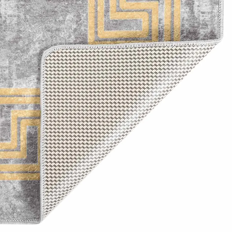 Tapis lavable 120x180 cm gris - 4