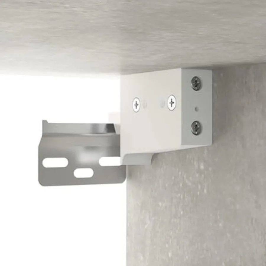 Armoire à miroir avec LED Gris béton 70x16,5x60 cm - 13