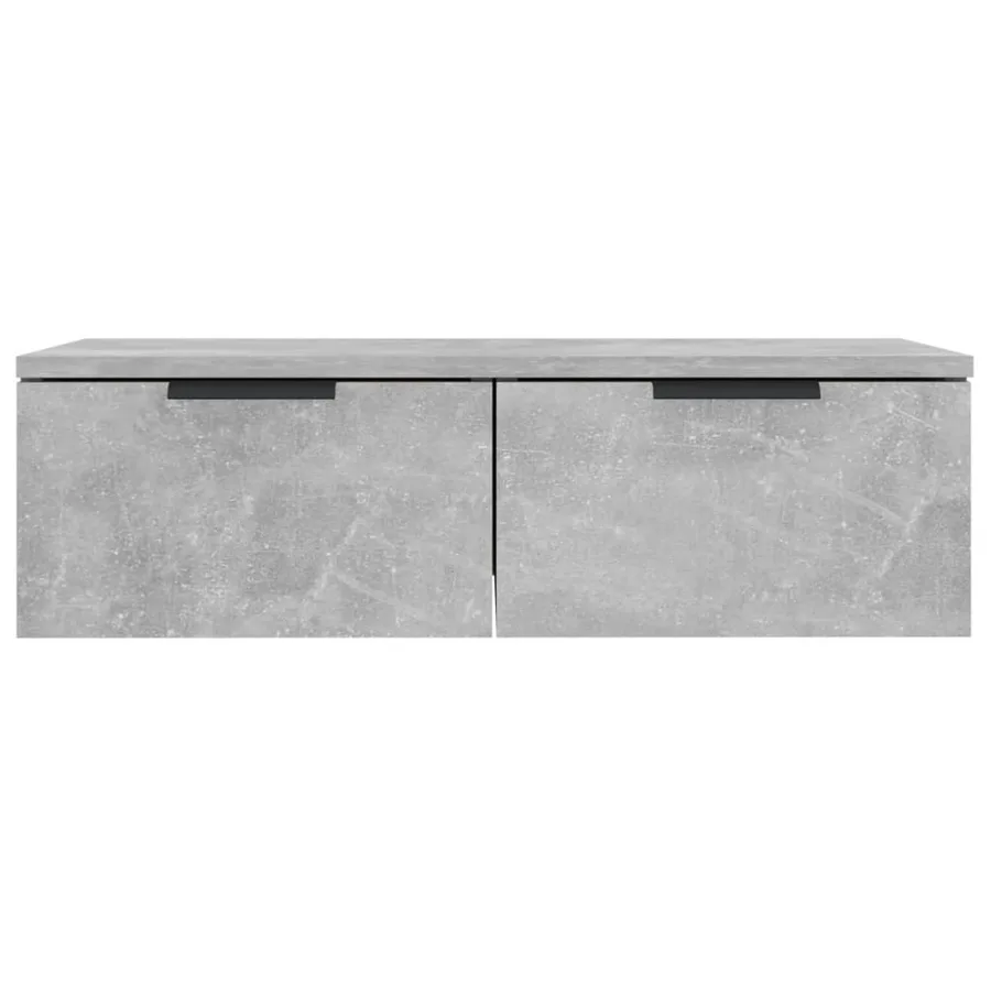 Armoire murale Gris béton 68x30x20 cm Bois d'ingénierie - 7