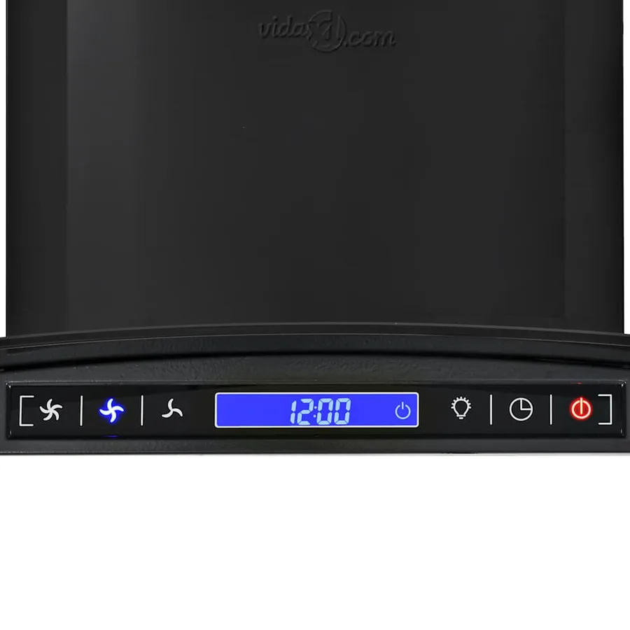 Hotte murale Acier inoxydable 756 m³/h 60 cm Noir - 6