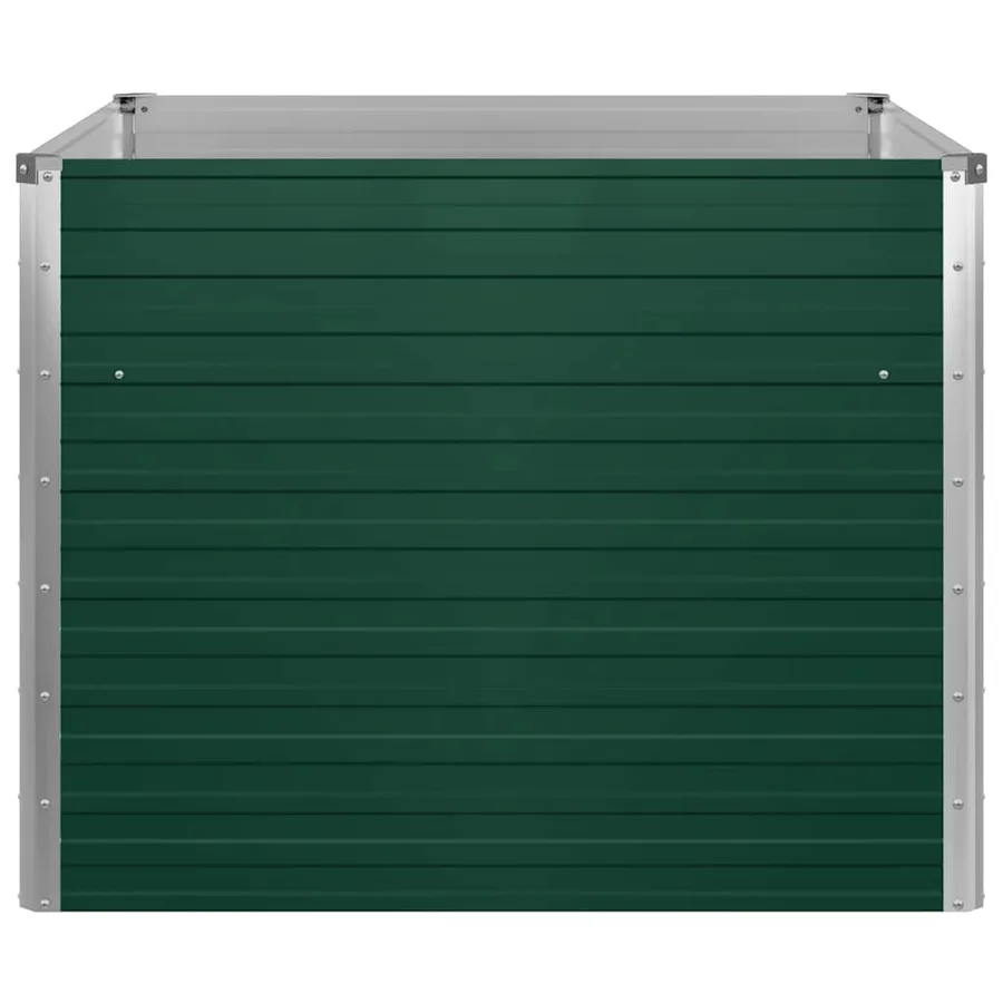 Jardinière 100 x 100 x 77 cm Acier galvanisé Vert - 7