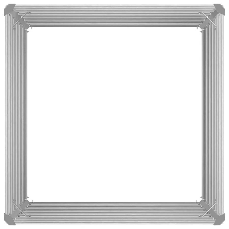 Jardinière 100 x 100 x 77 cm Acier galvanisé Vert - 9