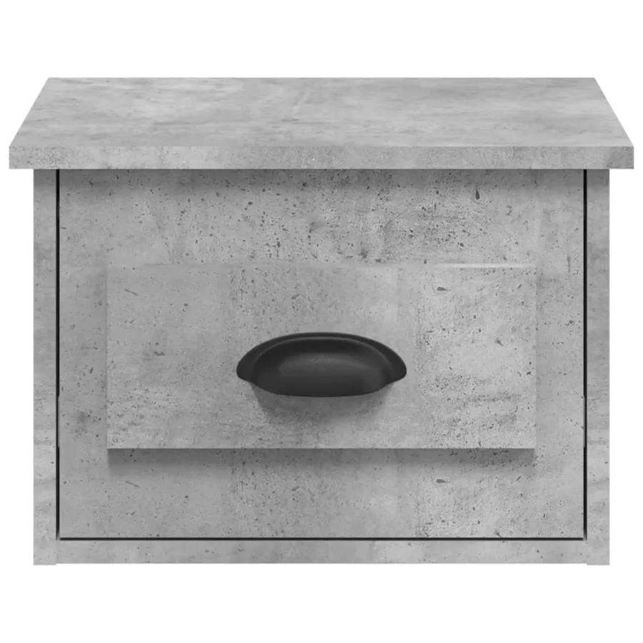 Tables de chevet murales 2 pcs gris béton 41,5x36x28 cm - 7