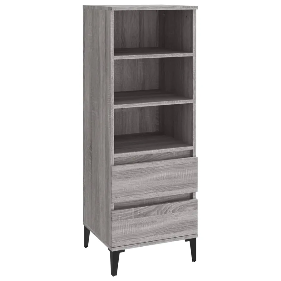 Buffet haut Sonoma gris 40x36x110 cm Bois d'ingénierie - 2