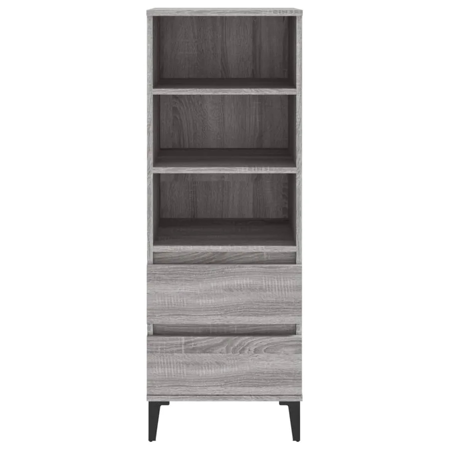 Buffet haut Sonoma gris 40x36x110 cm Bois d'ingénierie - 3