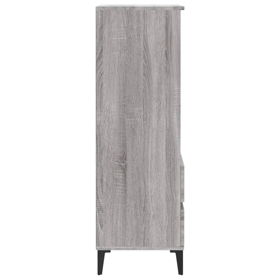 Buffet haut Sonoma gris 40x36x110 cm Bois d'ingénierie - 5
