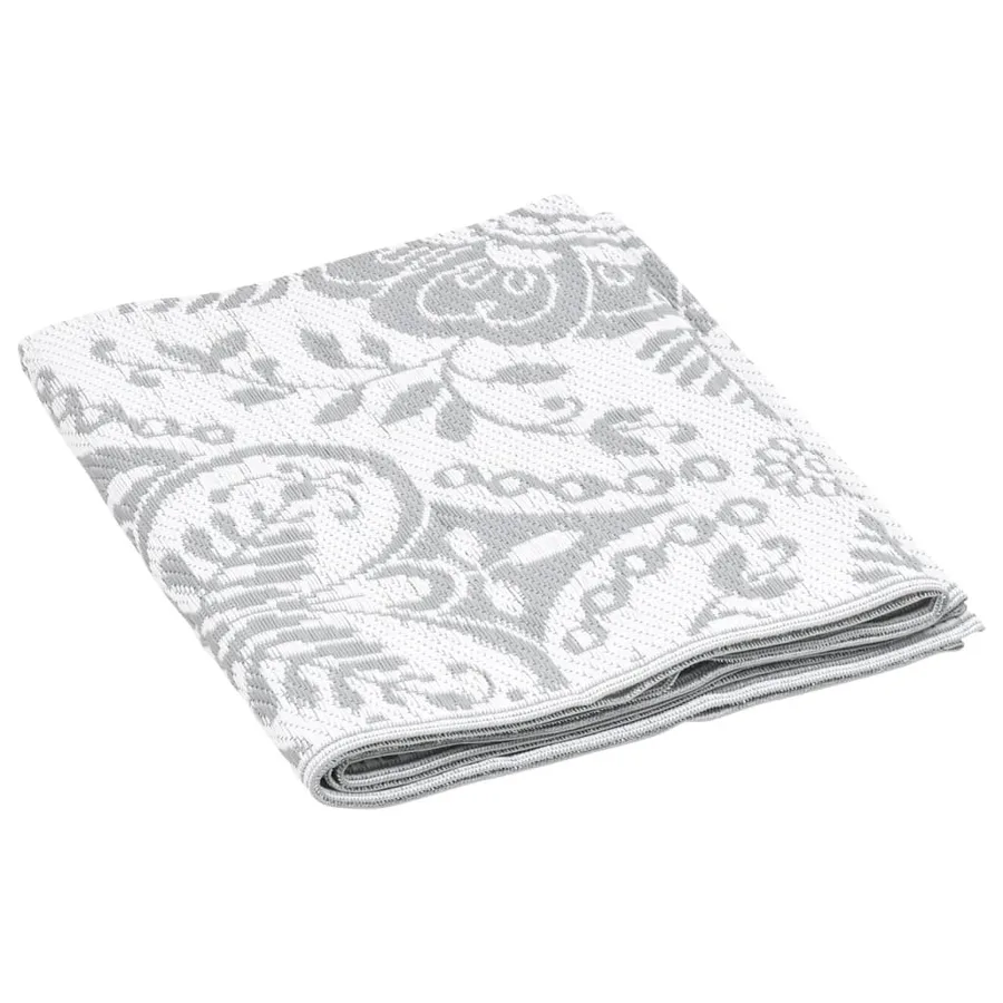 Tapis d'extérieur ARAKIL gris clair 140 x 200 cm PP - 5