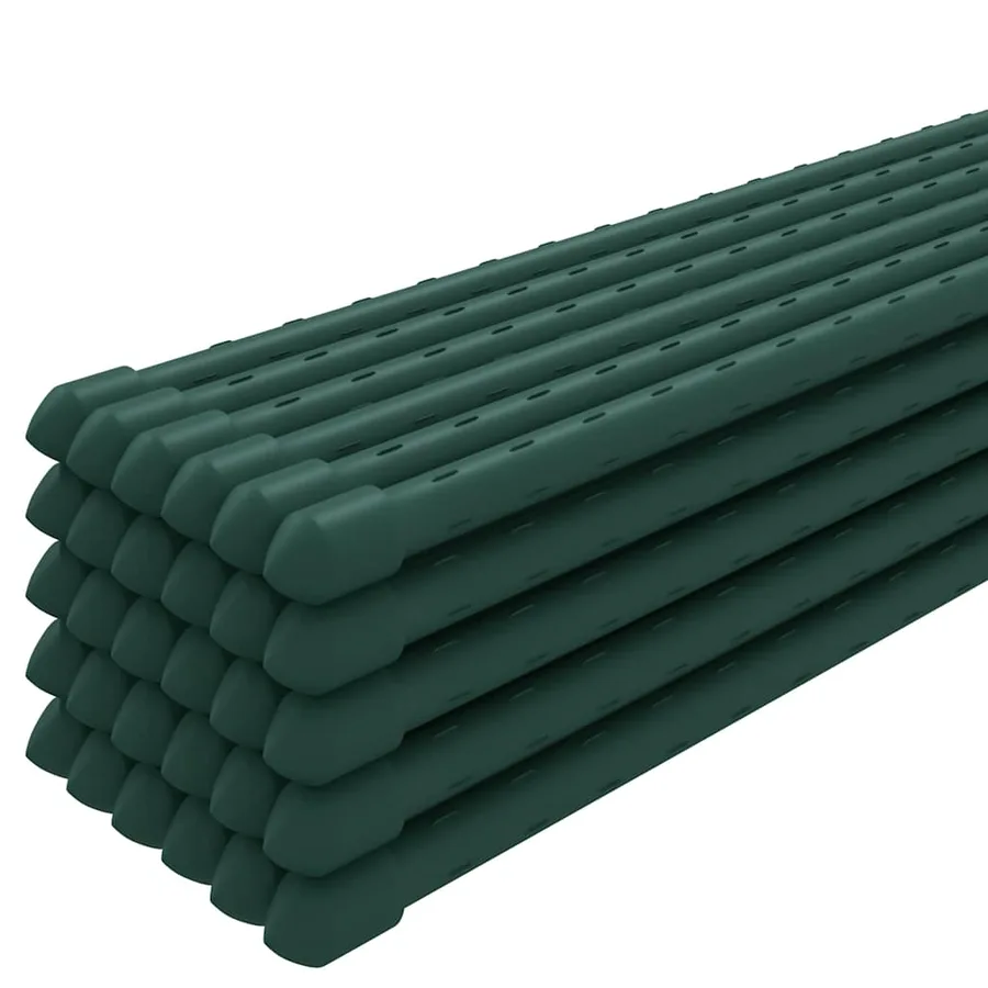 Piquets pour plantes de jardin 30 pcs vert 150 cm acier - 3