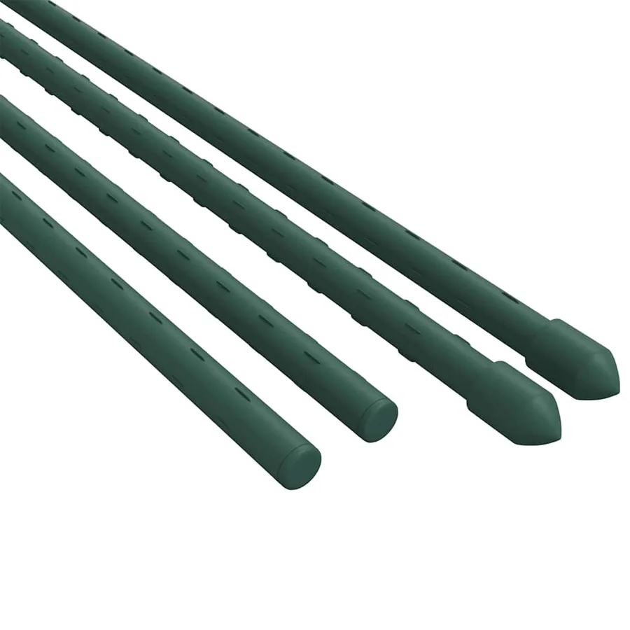 Piquets pour plantes de jardin 30 pcs vert 150 cm acier - 4