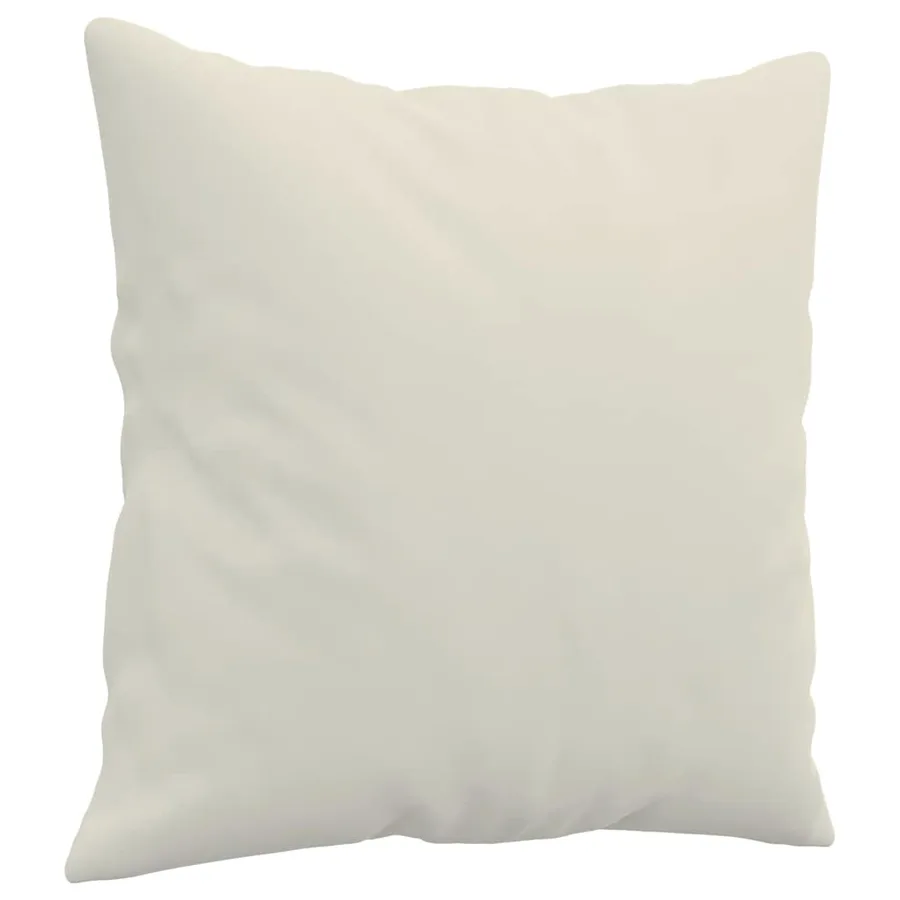 Coussins décoratifs lot de 2 Crème 40x40 cm Velours - 3