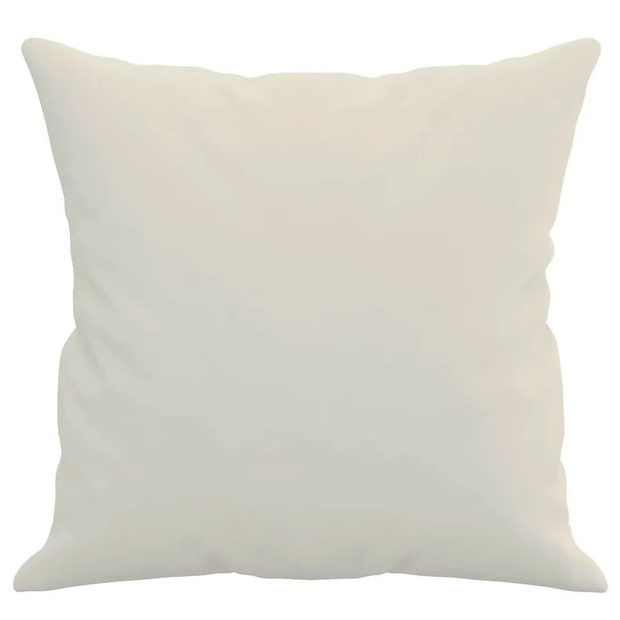 Coussins décoratifs lot de 2 Crème 40x40 cm Velours - 4